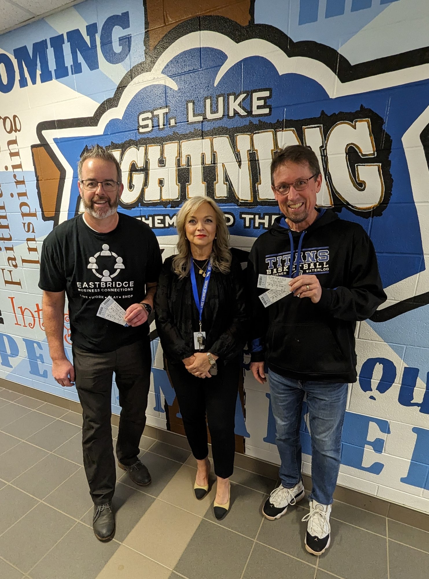 EBC Donates KW Titans Tickets to St Luke Catholic School